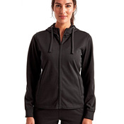 Women's Spun Dyed Full-Zip Hooded Sweatshirt