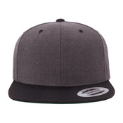 Adult Flat Visor Classic Two-Tone Snapback Cap