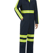 Men's Tall Enhanced Visibility Action Back Coverall