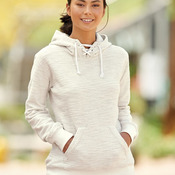 Women’s French Terry Sport Lace Scuba Hooded Sweatshirt