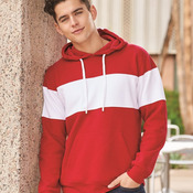 Men's Varsity Fleece Colorblocked Hooded Sweatshirt