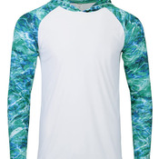 Men's Biloxi Performance Colorblocked Hooded Long Sleeve T-Shirt